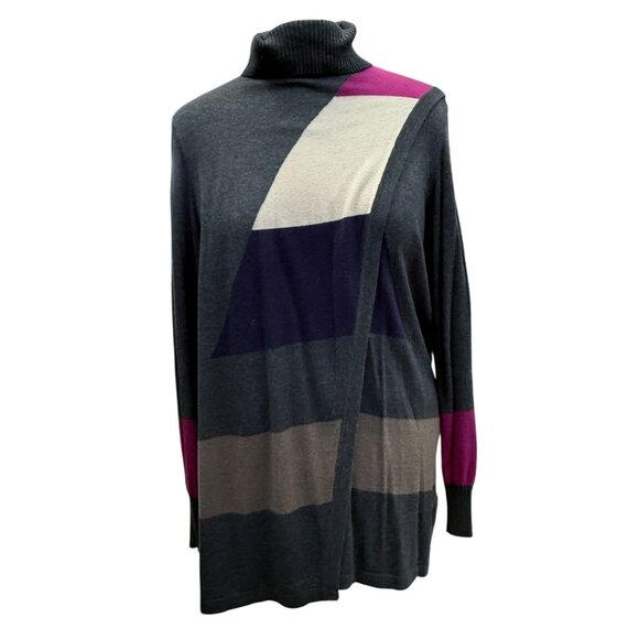 Boutique Turtleneck Sweater By Tribal Women's Size Large Sweater Dress Shirt - Picture 8 of 16